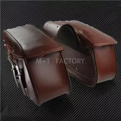 2 alforjes de couro para motocicleta, bolsa lateral para bagagem ao ar livre para harley sportster xl 883 xl 1200 touring dyna softail fl
