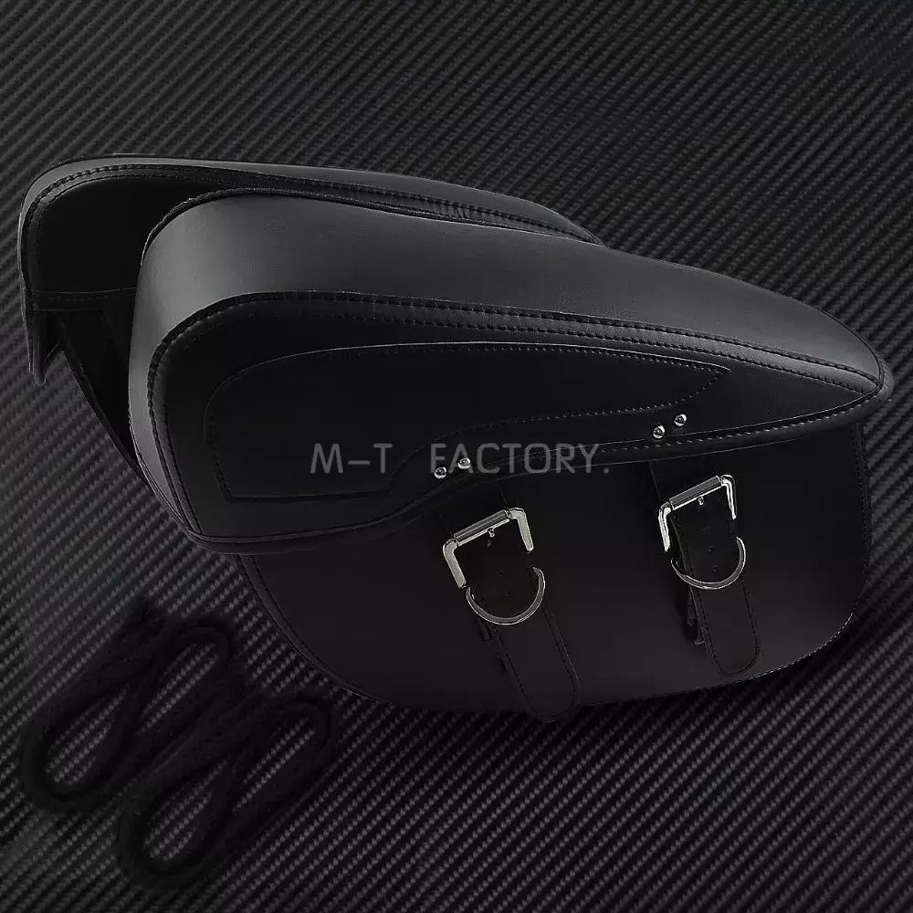 2 alforjes de couro para motocicleta, bolsa lateral para bagagem ao ar livre para harley sportster xl 883 xl 1200 touring dyna softail fl