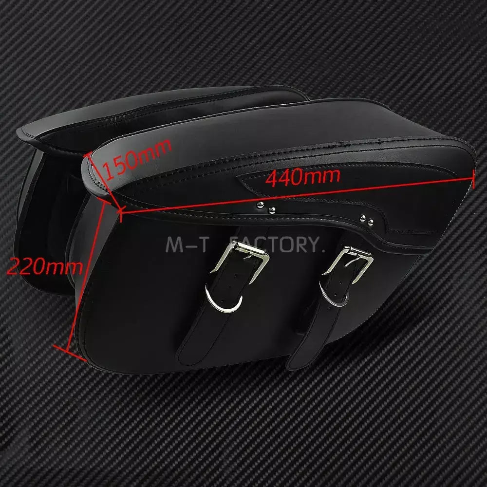 2 alforjes de couro para motocicleta, bolsa lateral para bagagem ao ar livre para harley sportster xl 883 xl 1200 touring dyna softail fl