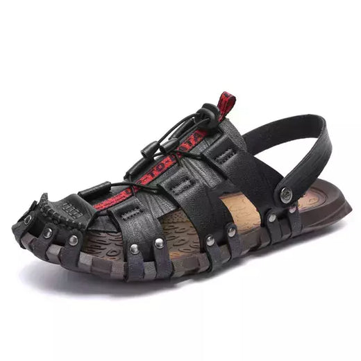 MIXIDELAI-Chinelos de couro masculino, calçado confortável, sandálias macias,