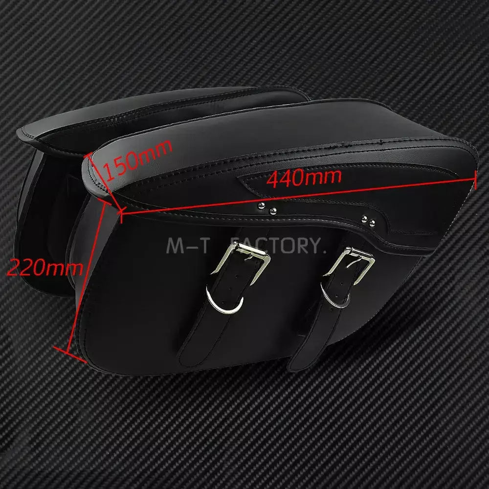 2 alforjes de couro para motocicleta, bolsa lateral para bagagem ao ar livre para harley sportster xl 883 xl 1200 touring dyna softail fl