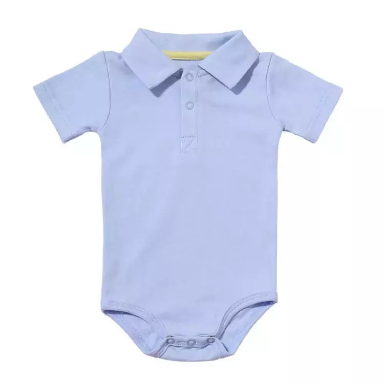 Verão bebê menino menina macacão turn-down collar infantil roupas de algodão recém-nascido macacão para 0-2y crianças bebe outfits