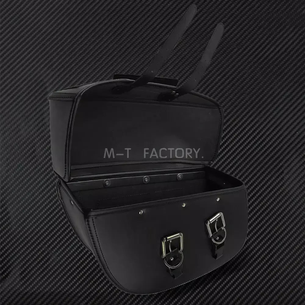 2 alforjes de couro para motocicleta, bolsa lateral para bagagem ao ar livre para harley sportster xl 883 xl 1200 touring dyna softail fl