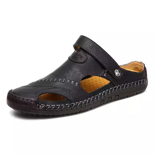Sandálias romanas clássicas masculinas, chinelo de borracha de praia, tênis de trekking aquático, couro, verão, 2022