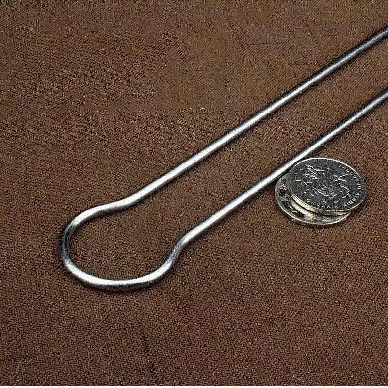 Conjunto de espetos de kebab para churrasco duplo, 6/peças em aço inoxidável, espetos de metal para grelhar, varas para piquenique, acampamento, ferramentas de churrasco