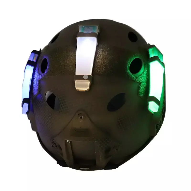 Luz tática de segurança para capacete fma, luz piscante de sobrevivência, lâmpada à prova d'água, equipamento ao ar livre para caça, caminhadas, ciclismo