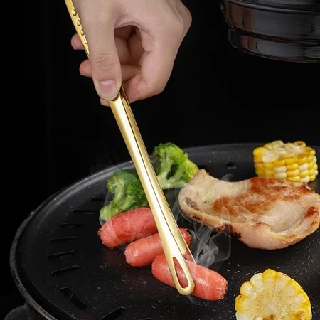 Pinças de cozinha para churrasco, pinças para cozinhar, aço inoxidável, carne, alimentos, clipe, buffet, ferramentas para churrasco, utensílios de cozinha para casa