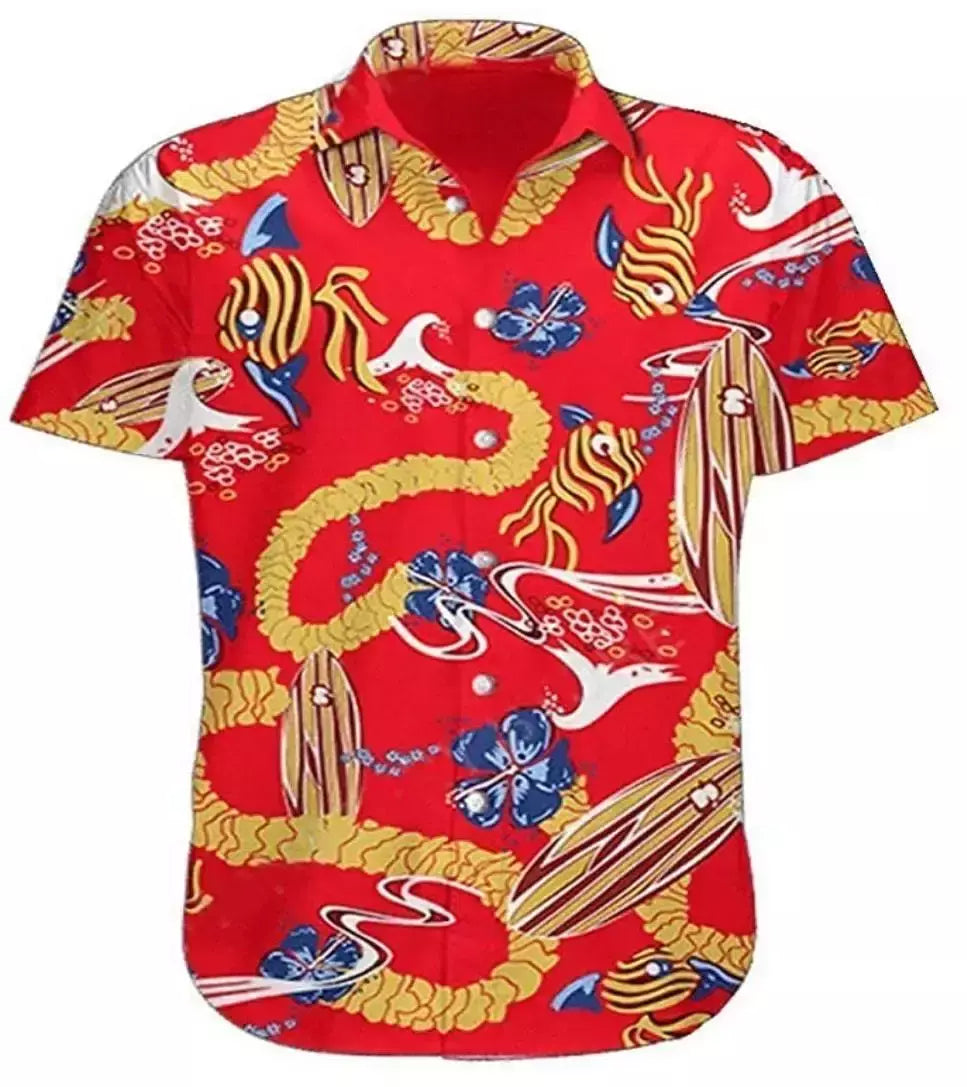 Camisas havaianas 3d impresso praia baile de formatura manga curta cubana beachwear y2k roupas casuais estilo vintage