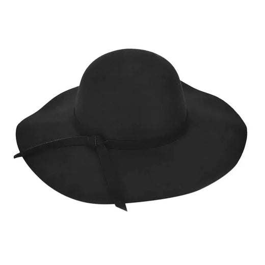 Chapéu Fedoras de abas largas feminino, guarda-sol versátil, apropriado para vestido, básico, elegante, cor sólida, moda feminina
