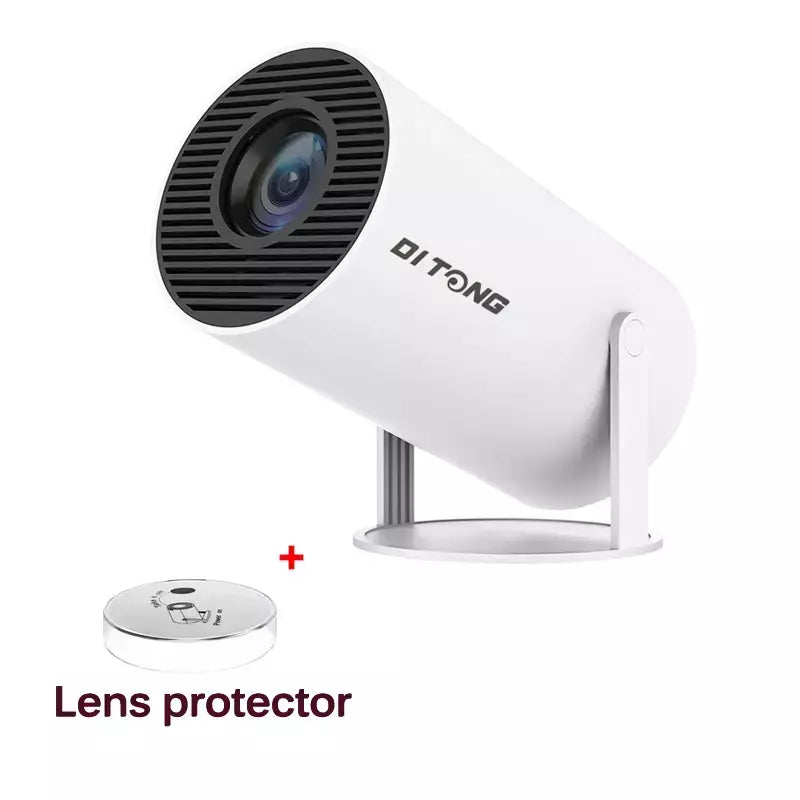 Ditong hy300 plus projetor android 4k 1280*720p vídeo cinema ao ar livre portátil ao ar livre casa hd led projetor hy300 pro atualizado