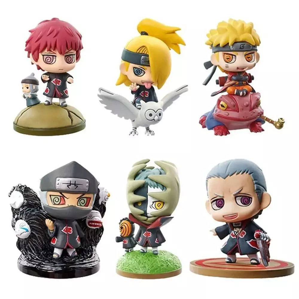 Quente naruto shippuden anime figura modelo sasuke kakashi gaara estatueta de ação estátua pvc brinquedo colecionável boneca crianças presentes