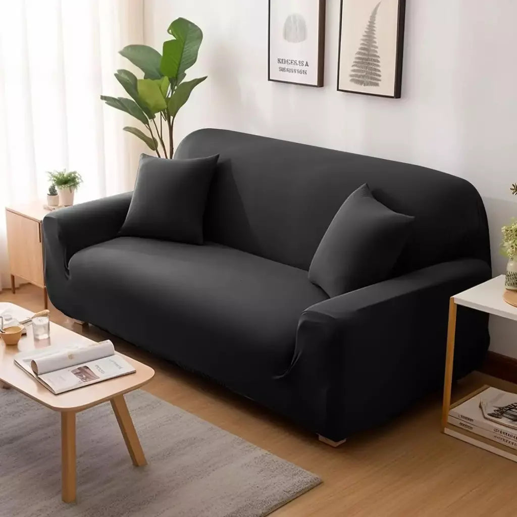 Capas de Sofá Elásticas Monocromáticas para Sala, Espessamento Slipcovers de Canto Seccional, Capa de Sofá, Forma L, Precisa comprar 2Pcs Cover