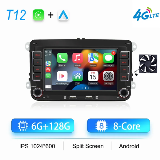 2din rádio do carro android para volkswagen golf 5 6 polo passat b6 b7 cc skoda jetta universal multimídia carplay wifi navegação gps