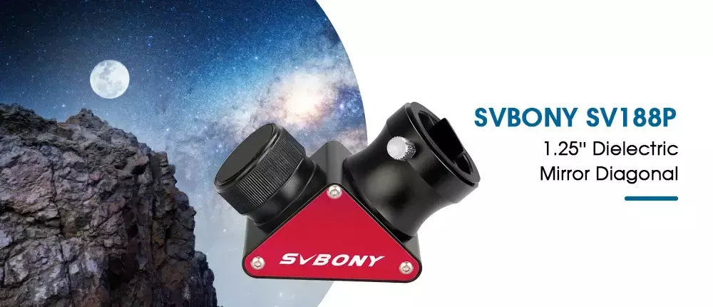 SVBONY SV188P Telescópio 1,25'' 90 graus Espelho dielétrico Diagonal 99% Refletividade Revestimentos dielétricos