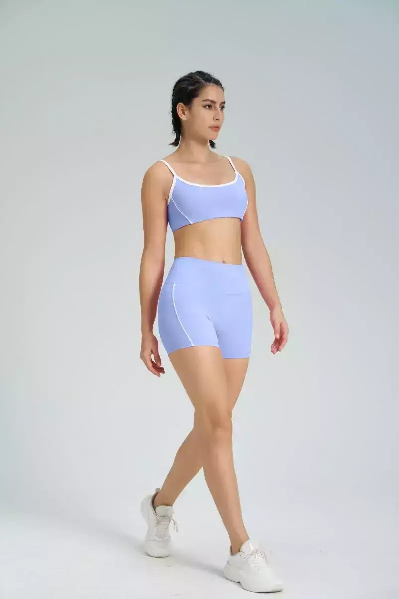 Terno de Yoga Patchwork de duas peças para mulheres, cintura alta Flare Leggings, roupas de treino Fitness Sportswear agasalho