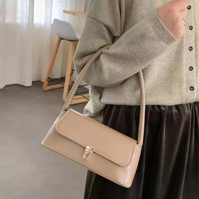 Bolsas Crossbody monocromáticas para mulheres, bolsa de ombro, bolsas axilas, bolsa feminina, marca de luxo, design de moda, 2023