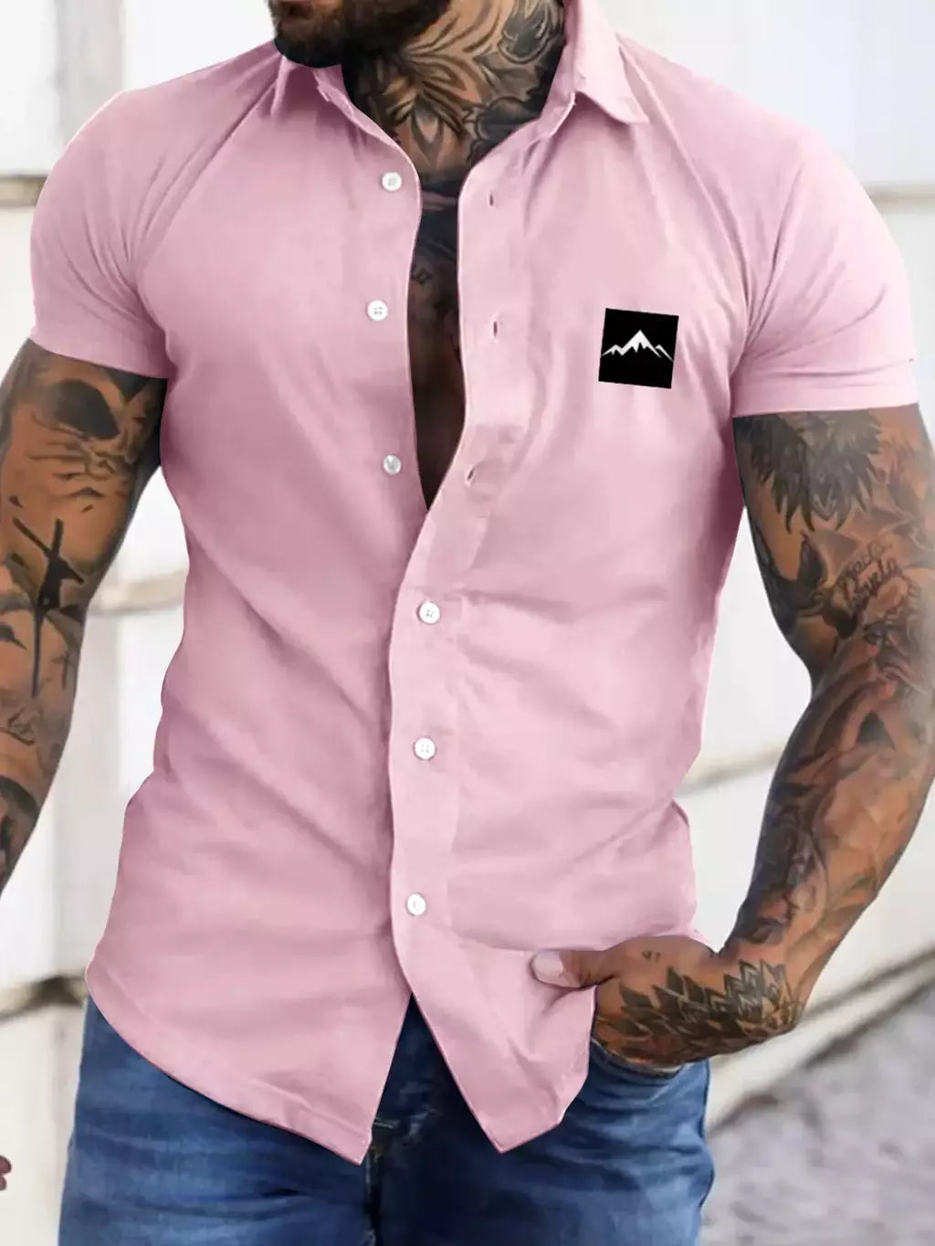 Europa e nos estados unidos verão casual solto cardigan camisa de manga curta masculina tendência camiseta masculina camisa casual