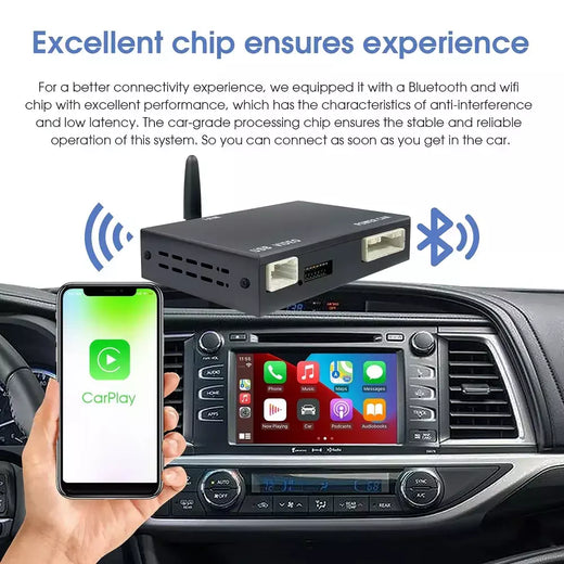 Kit de atualização multimídia decodificador de atualização de tela OEM para Toyota Touch2/Entune2.0 System 2014-2019 Wireless CarPlay Android auto