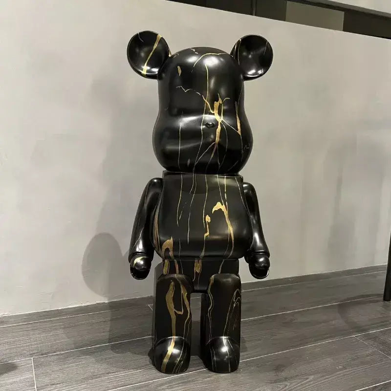 Estética urso figura resina nordic urso estátua estatueta escultura de luxo sala estar decoração casa ornamento acessórios mesa