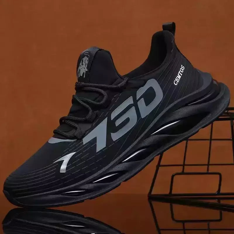 Sapatos esportivos masculinos casuais de malha leve verão respirável legal tênis de corrida moda sola macia confortável antiderrapante tênis masculinos