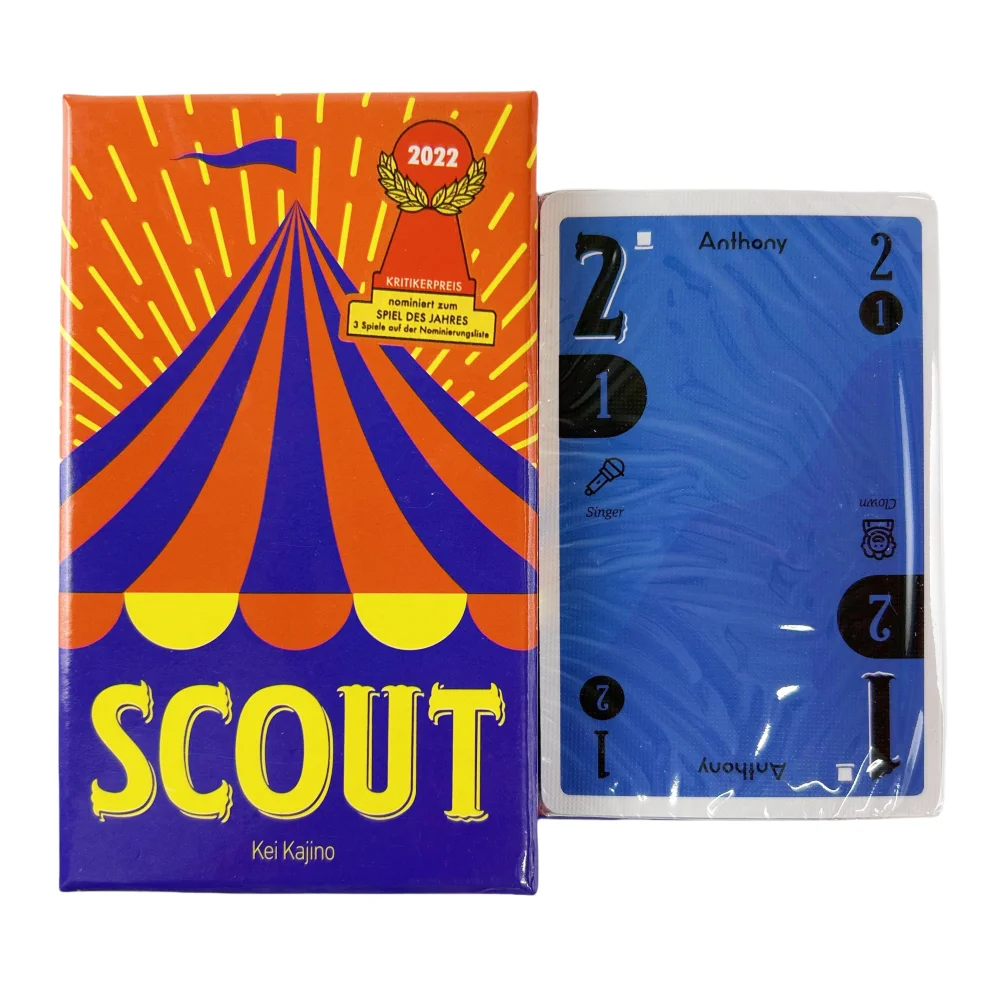 1 caixa jogo de cartas scout multijogador jogo interativo engraçado família jogos de tabuleiro baralho jogo de festa perfeito para noites memoráveis!