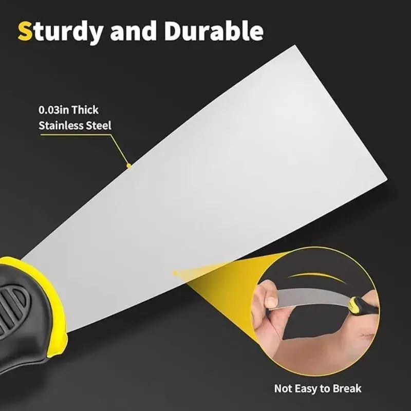 1 pçs de aço inoxidável putty faca raspador pá ferramentas pintura ferramentas construção limpeza industrial do agregado familiar