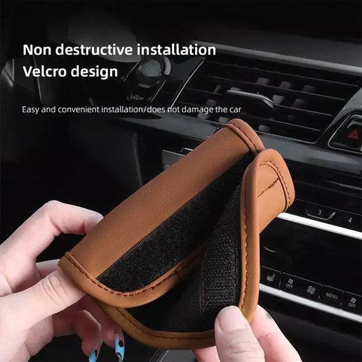 2 pçs carro anti deslizamento puxar luva interior do carro alça de couro protetor capa para byd tang s7 g3 m6 f3 atto 3 e6 qing yuan canção f3r