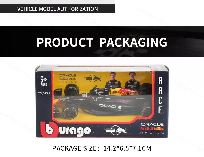 Bburago 1:43 Redbull 2024 RB20 # 1 # 11 F1 Racing Formula Car Simulação Estática Diecast Alloy Model Car