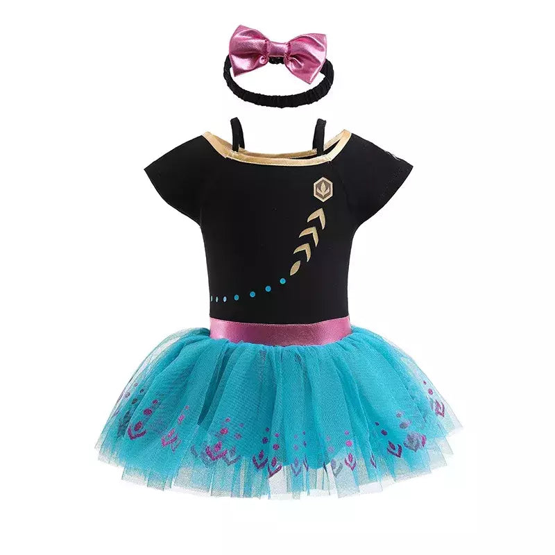 Baby Romper TUTU Vestido Com Headband Infantil Baby Princess Girl Roupas Tamanho 3-18M Cute Design Baby Dress Party Trajes