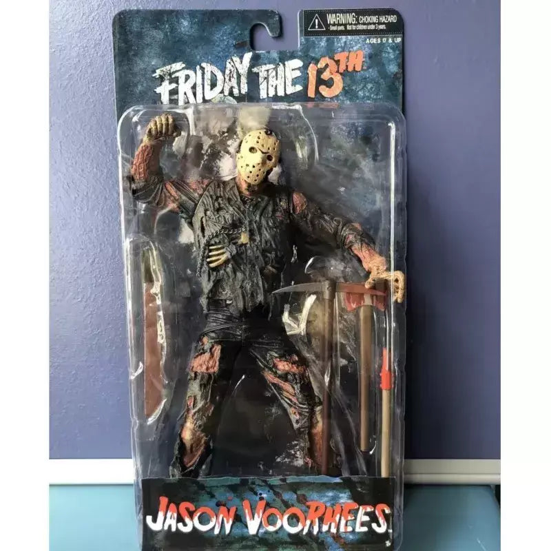 Neca sexta-feira jason a 13a figura novo sangue jason voorhees figura de ação parte vii horror halloween coleção brinquedo boneca presentes