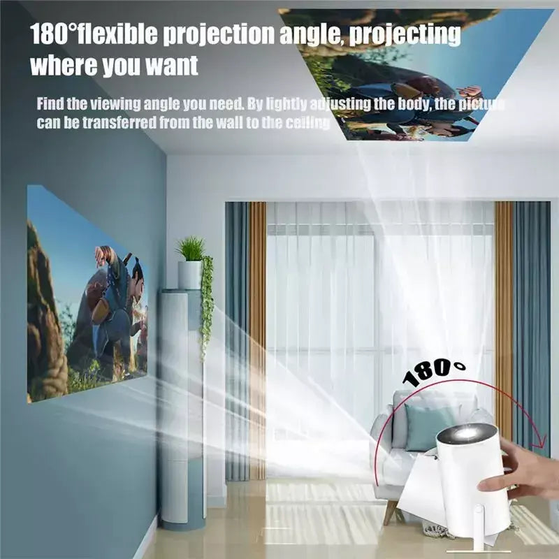 Ditong hy300 plus hd projetor portatil 4k 1280x720p android wifi led vídeo cinema em casa telefone mini jogos projetor filme