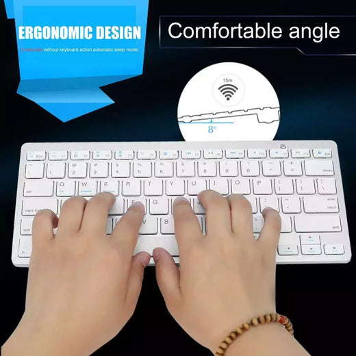 Ultra-slim teclado sem fio bk3001, 78 chaves, adequado para ar, ipad, mini, mac, computador, pc, macbook e ibook, novo