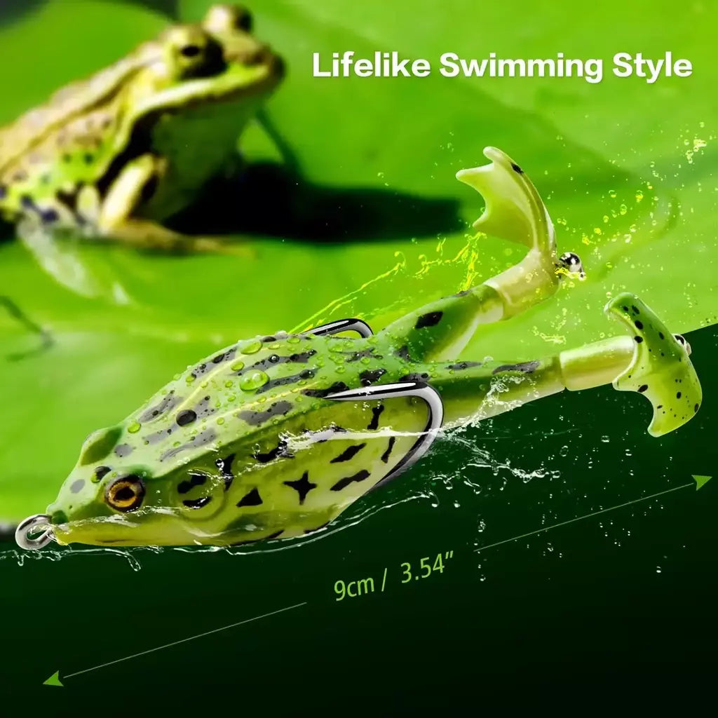 Topwater sapo isca baixo truta iscas de pesca kit conjunto realista prop sapo macio swimbait flutuante com ganchos malhas