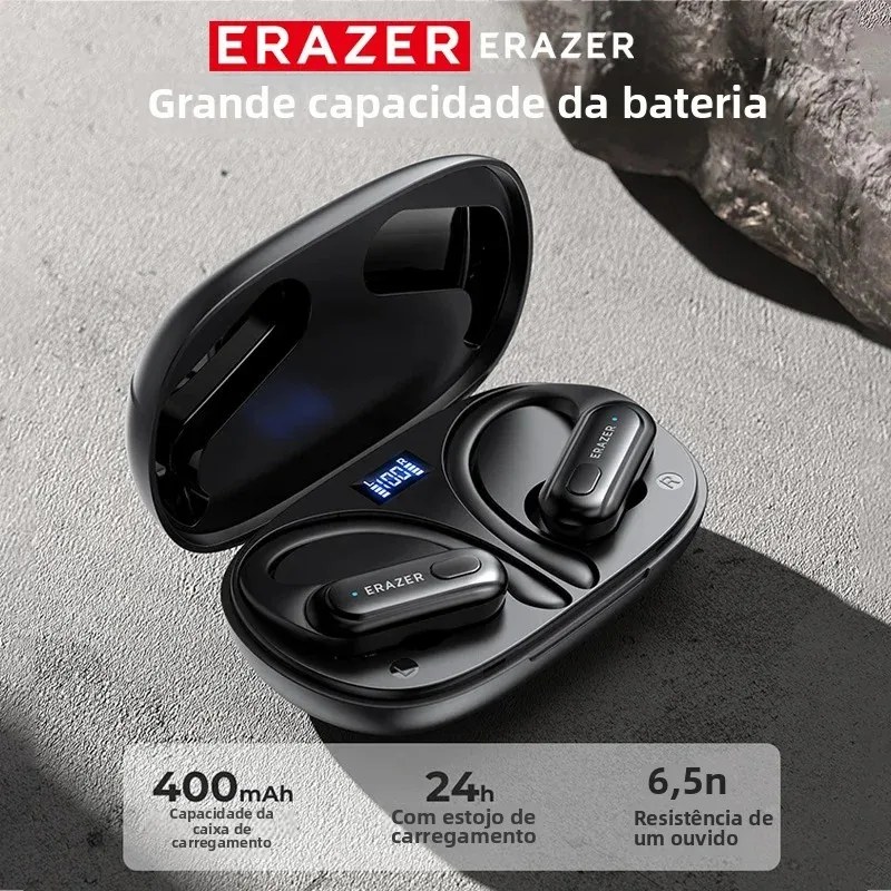 Erazer xt60pro esportes sem fio fones de ouvido bluetooth alta fidelidade redução ruído fone com microfone gancho