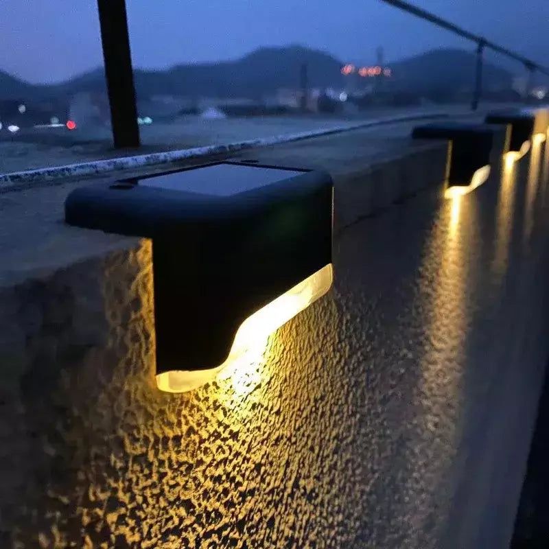 Impermeável LED Solar Stair Light, Jardim ao ar livre Passagem Pátio Terraço Guardrail Step Light, Luz Paisagem, 1 Pc, 4 Pcs, 10 Pcs, 20Pcs