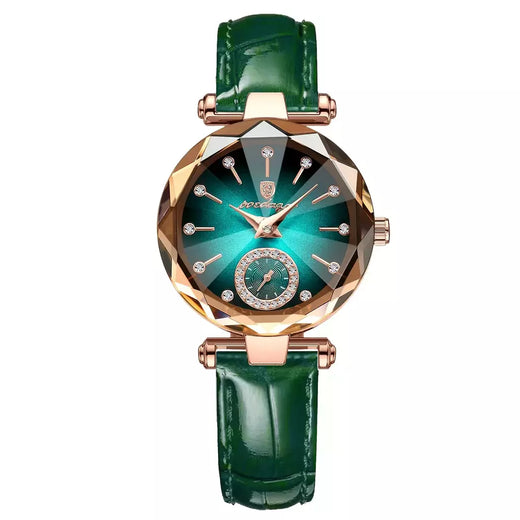 POEDAGAR-Relógio feminino impermeável em aço inoxidável, elegante relógio de pulso para senhoras, vestido luxuoso, relógios quartzo diamante