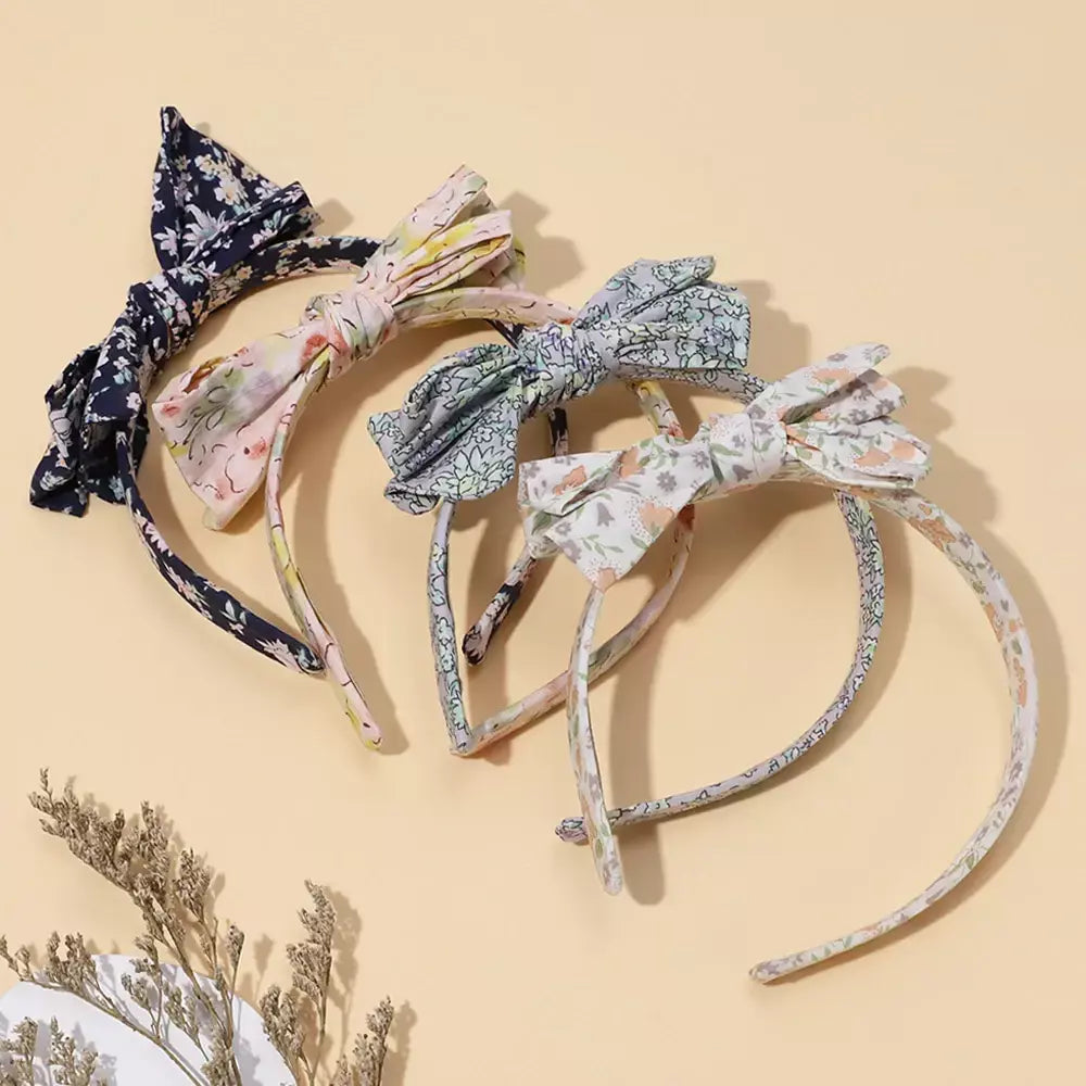 Novos aros de cabelo para bebês meninas hairbands retro estilo de impressão francesa moda mais recente designer arcos hairband acessórios para o cabelo