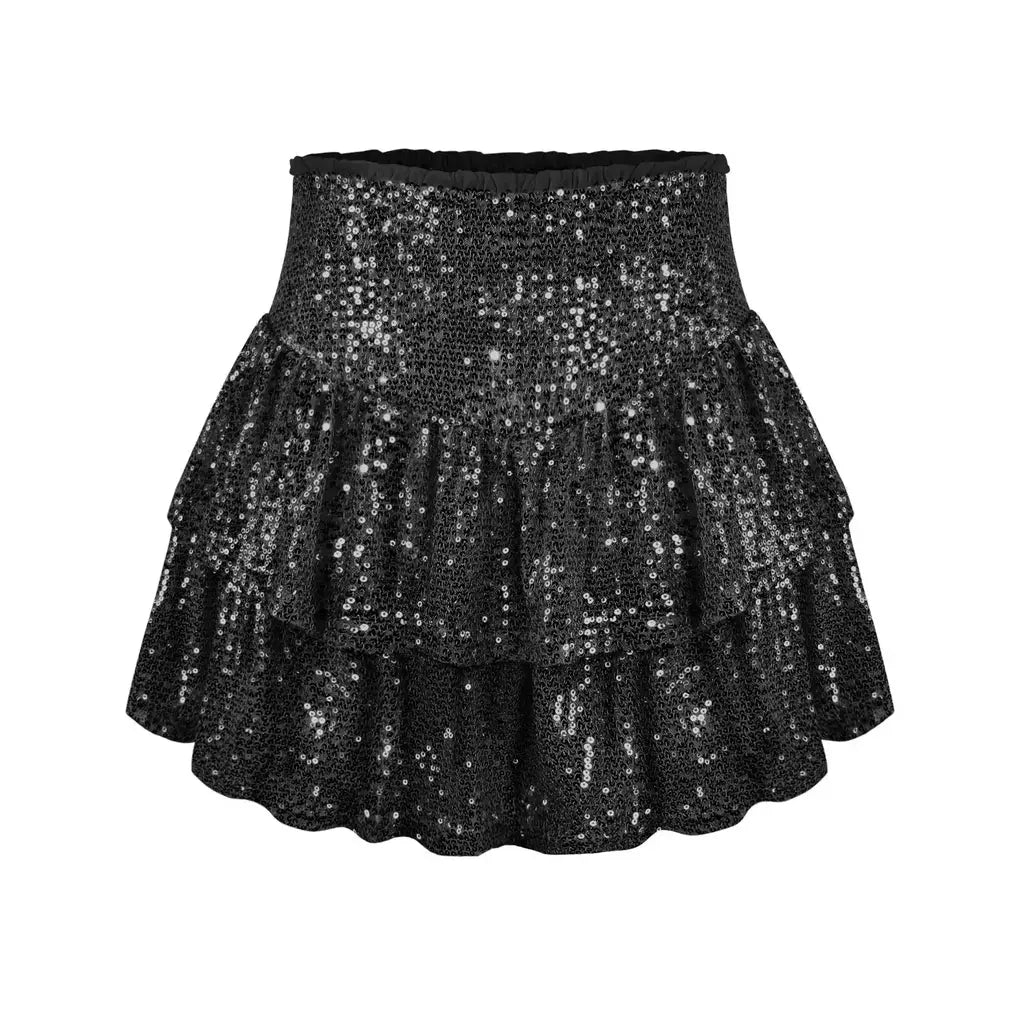 Mini saias plissadas de lantejoulas de cintura alta para mulheres, festa africana, roupas de noite, roupas sensuais dashiki, primavera, verão, 2022