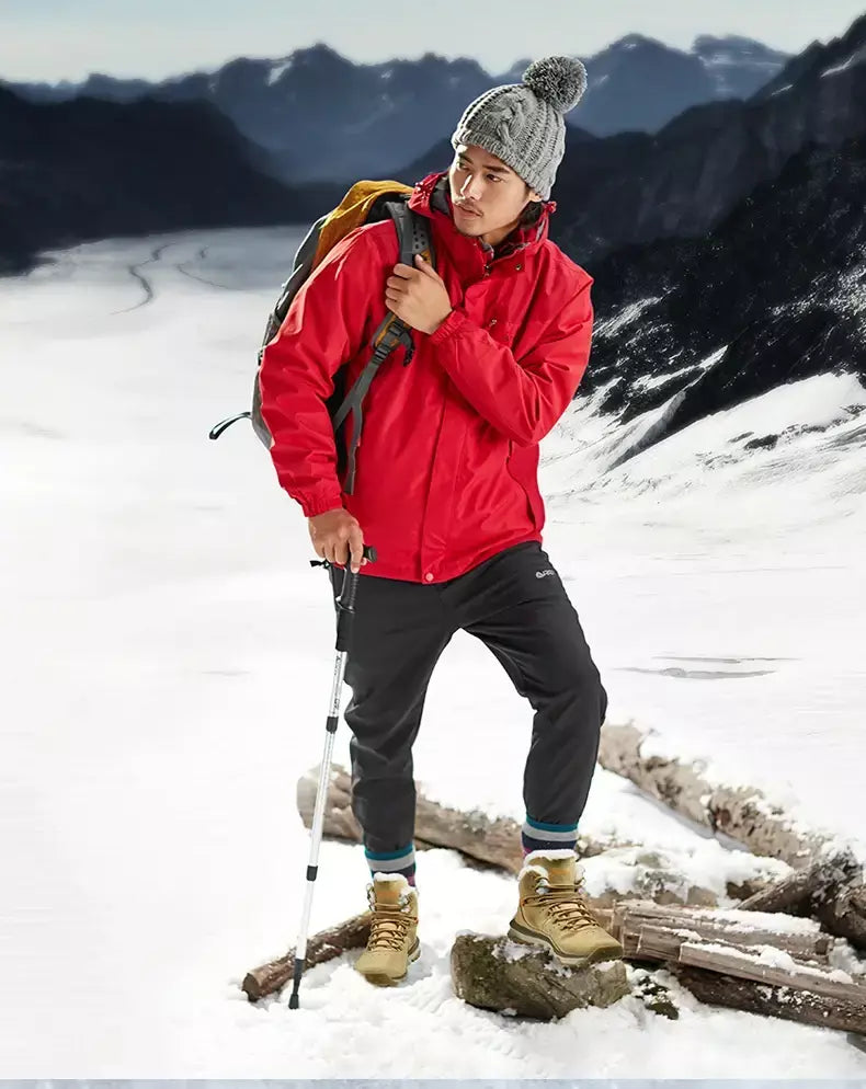 Rax à prova dwaterproof água caminhadas sapatos homens inverno ao ar livre tênis para homens botas de neve de pelúcia montanha botas de neve turismo ao ar livre sapato de corrida