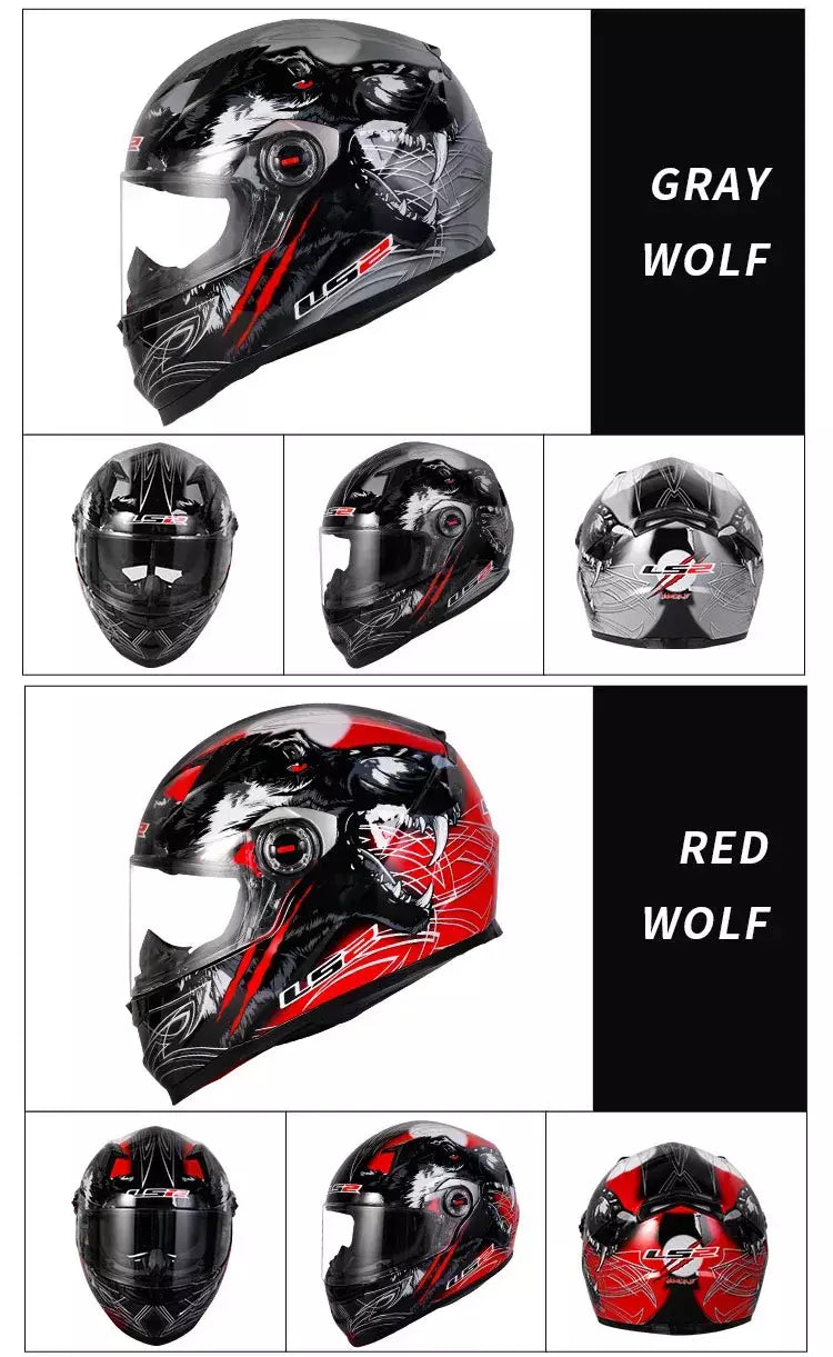 Ls2 rosto cheio capacete da motocicleta das mulheres dos homens capacete de motocross de alta resistência abs escudo 3c aprovado acessórios da motocicleta ff358