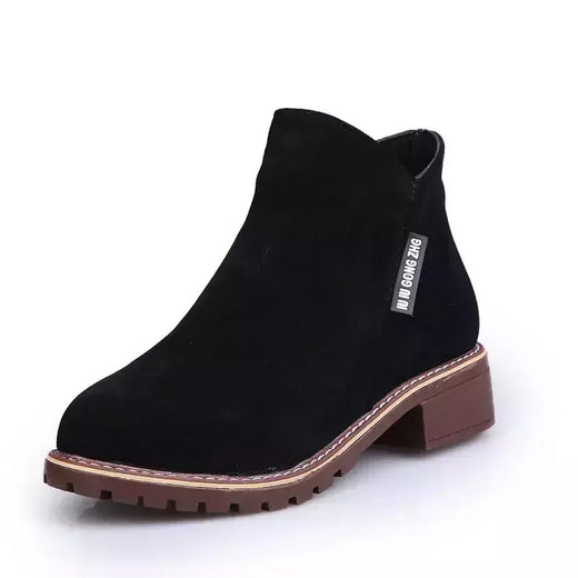 Botas femininas de sola grossa, botas de neve confortáveis, sapatos femininos de plataforma plus size, moda, 2022