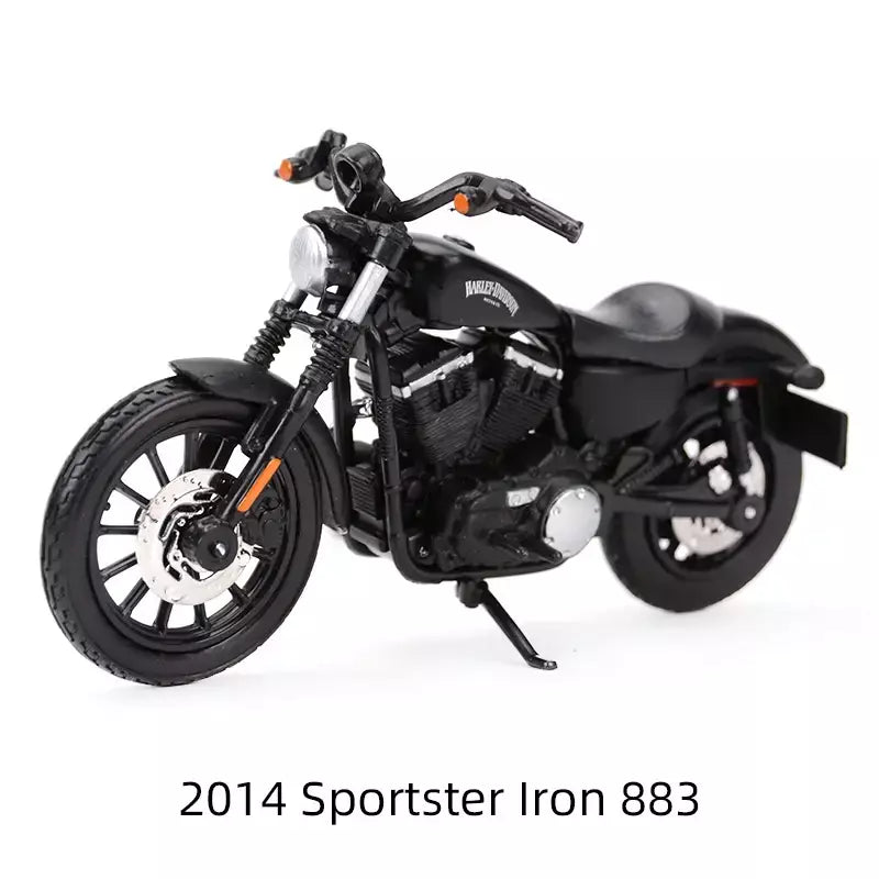 Maisto 1:18 Harley Davidson 2022 Sportster Iron 883 Veículos fundidos colecionáveis Hobbies Modelo de motocicleta Brinquedos