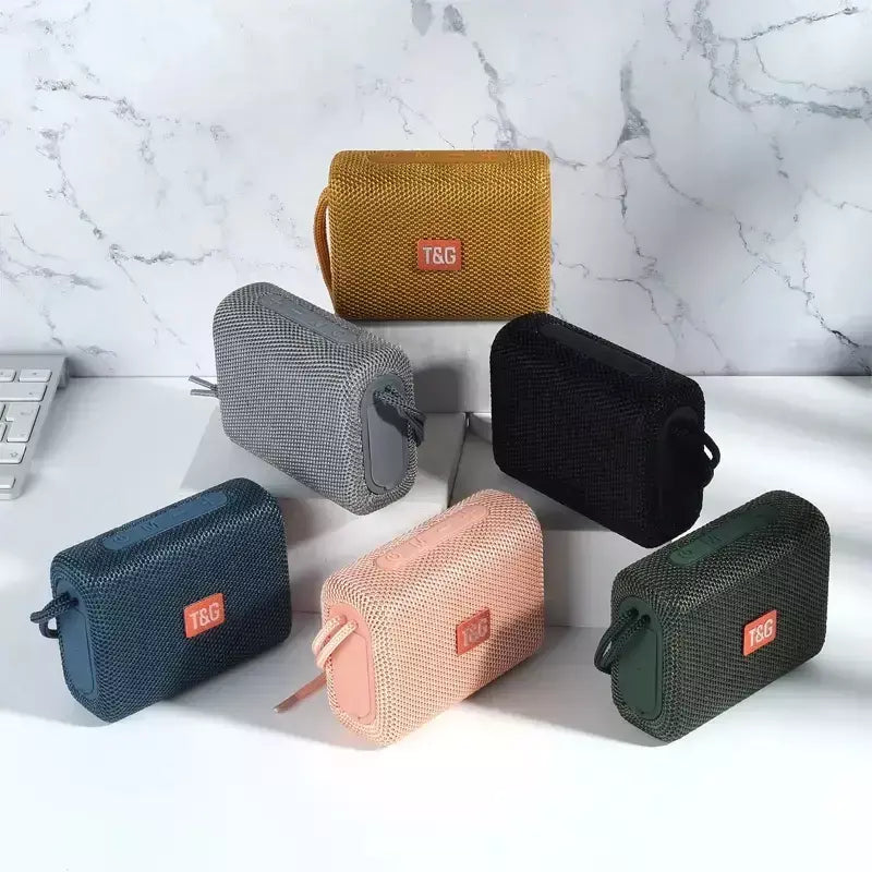Alto-falante bluetooth tg313 mini amplificador portátil ao ar livre à prova dwaterproof água baixo alta fidelidade caixa de alto-falante luz led suporte cartão tf rádio fm