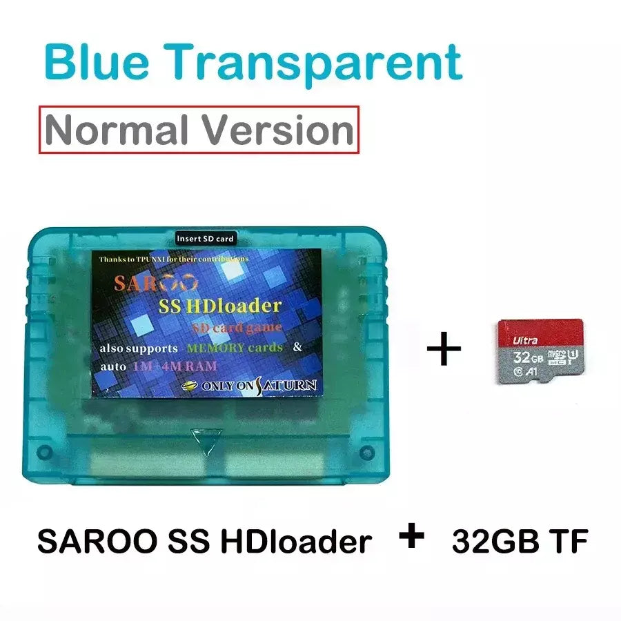 Nova versão 0.7 SAROO HDLoader Cartucho FastReading Game Reader, suporte para cartão menorial SD TF, plug & play para console SS Saturn