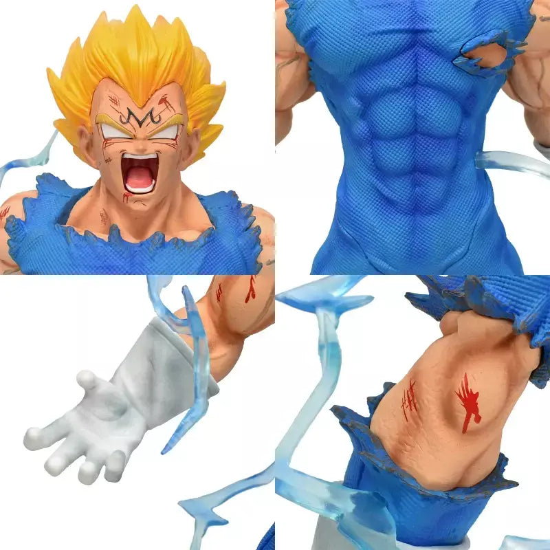 Anime dragon ball z majin vegeta figura brinquedos manga goku preto zamasu super saiyan estatuetas de ação pvc coleção modelo bonecas