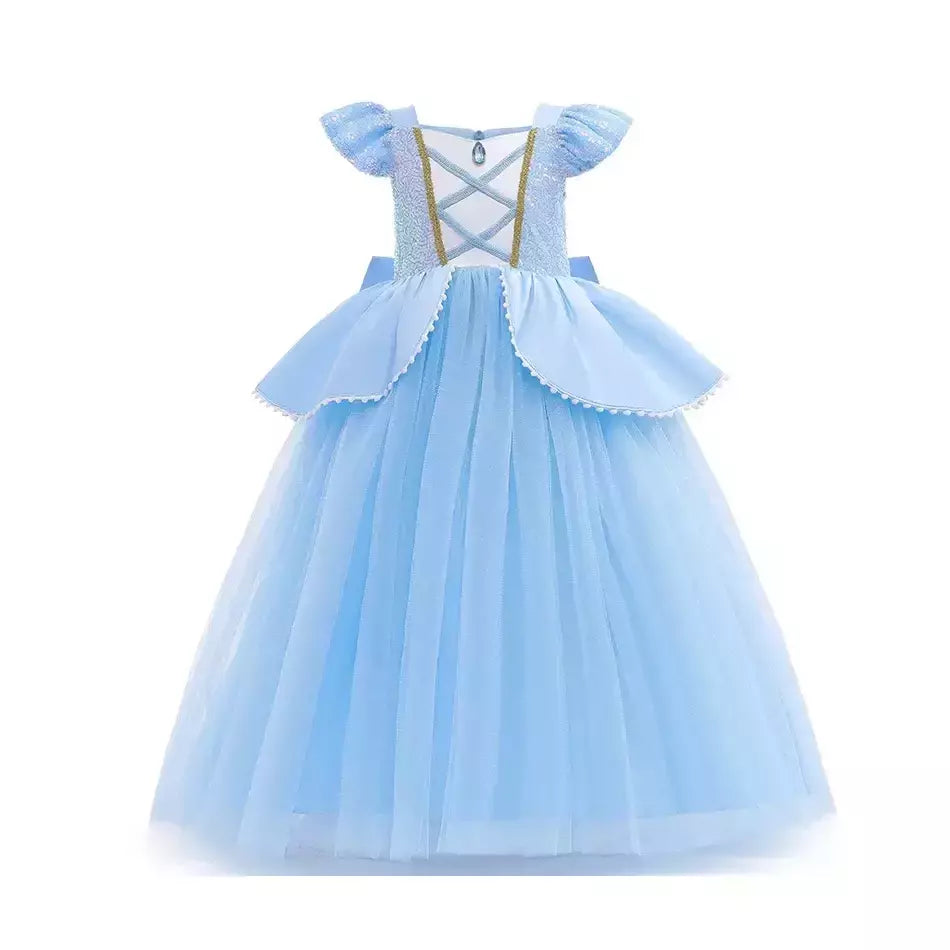 Menina belle neve branca vestido crianças natal elegante princesa traje bebê halloween disfarce cosplay festa fantasia 3-10 anos