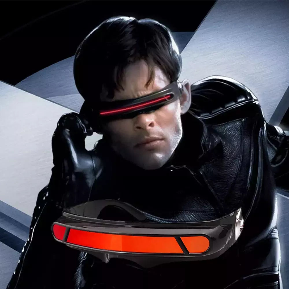 X-men Cyclops Cosplay óculos polarizados para homens mulheres Memory Material Shield Designer Sunglasses