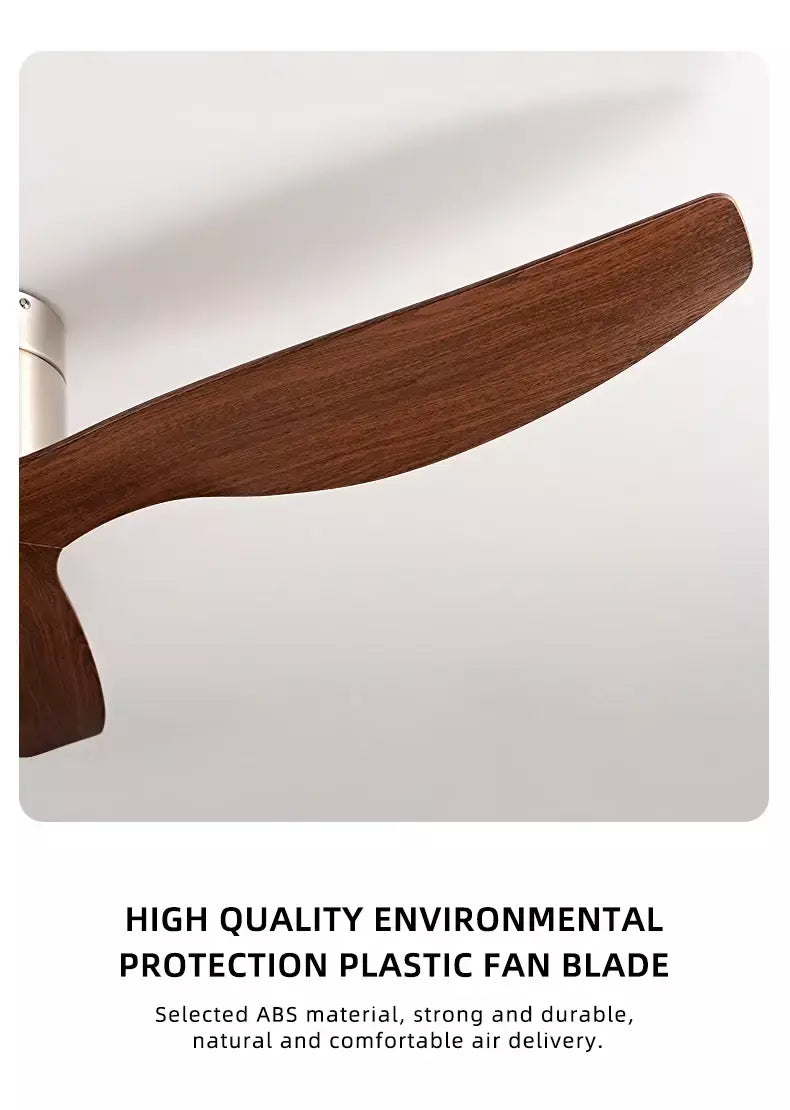 FUMANJIA Ventilador de teto retrô industrial de 45/52", ideal para áreas de vida/jantar, casa e escritório - Motor inversor DC silencioso de 6 velocidades