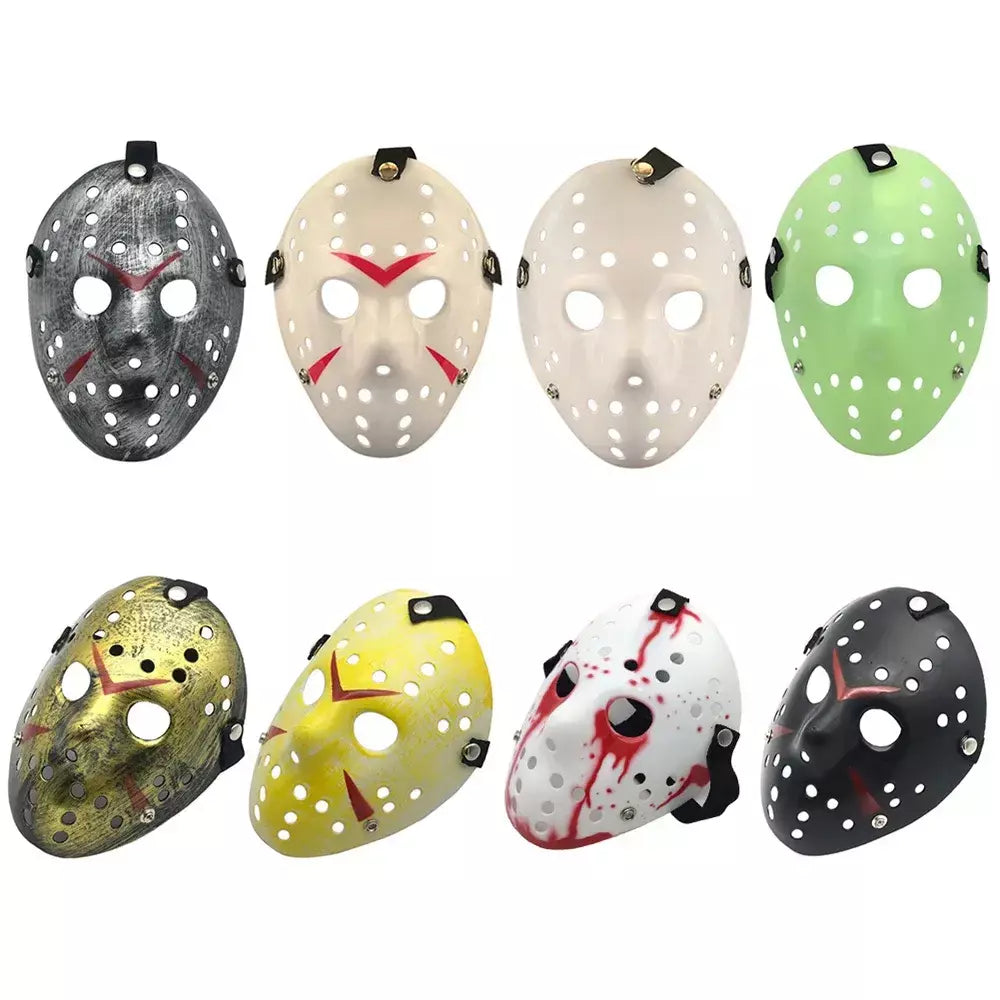 1 Pçs/lote Black Friday NO.13 Jason Máscara Voorhees Freddy Hockey Festival Festa Halloween Masquerade Máscaras Acessórios de Festa