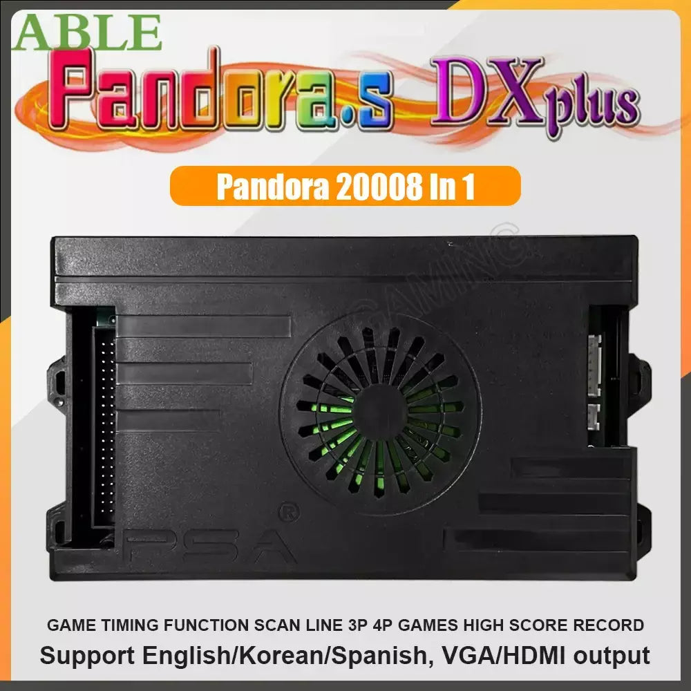Pandora saga box dx plus 20008 em 1 kit diy 5pin joystick estilo happ botão de pressão arcade game console gabinete para máquina bartop